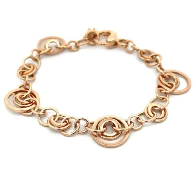 Chopard Bracelet 18k Rose Gold Diamond Assorted Size Multi-Ring Links - Image 1 of 4