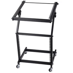 9U DJ Mixer Stand Rack Mount Stage Cart Music Equipment Studio Party Show - Picture 1 of 12