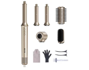 IBAYS 5 In 1 High Speed Gold Hair Dryer Brush And Styler 110,000 RPM Rd Descrip - Picture 1 of 7
