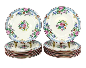12pc Wedgwood Porcelain Bread & Butter Plates 6" W284 Hand Painted c1920 - Picture 1 of 4