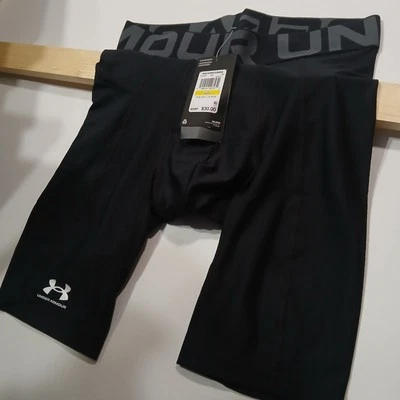 Under Armour Compression Shorts HeatGear Athletic Gym Black MD - Image 1 of 3