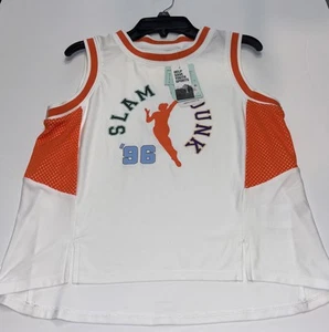 WNBA Girls White/Orange Basketball Tank Top Size XL (16) Brand New‼️ - Picture 1 of 9