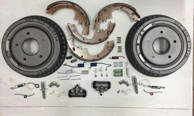 Kit freno trasero Chevy Impala 1965-1970 zapatas tambores cilindro ajustador y kit resorte Foto 1 de 4