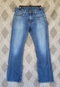 Levis 527 Jeans Mens 32x32 Faded Blue Bootcut Med Wash Denim Western Cowboy - Picture 1 of 18