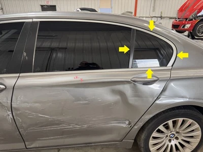 09-15 BMW 750I Li DRIVER PUERTA TRASERA IZQUIERDA VENTANA VENTILACIÓN CRISTAL SOLAMENTE Foto 1 de 4