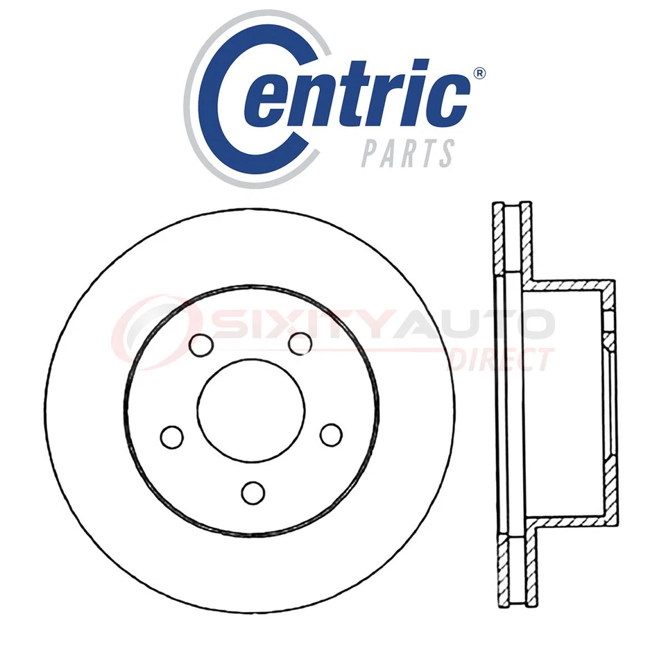Centric C-TEK Disc Brake Rotor for 1991-1994 Lincoln Town Car 4.6L V8 - Kit gc Foto 1 de 4