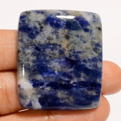 Natural Large Sodalite Radiant Shape Cabochon Loose Gemstone 80.5 Ct 37X32X6 mm — 第 1/3 张图片