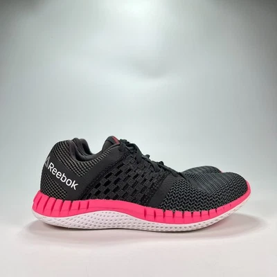 Reebok Zprint Run Black Pink Running Shoes Sneakers V72329 Women's Size 8 - Image 1 of 4
