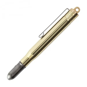 DESIGNPHIL MIDORI TRC Brass Ballpoint Pen Solid Brass Limited Card Included 3672 - Picture 1 of 7