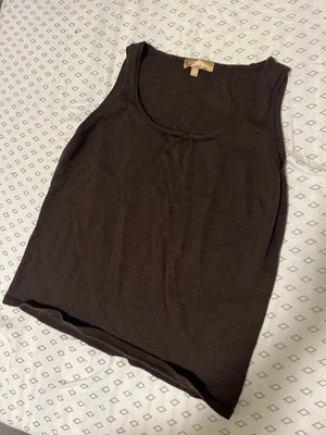 Vintage Ellen Tracy Brown Tank Top Size XL - Image 1 of 3