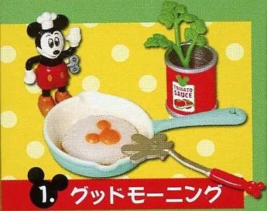 Mini boneco 1. Good Morning “Cozinha Retrô Disney Mickey Mouse” - Imagem 1 de 1