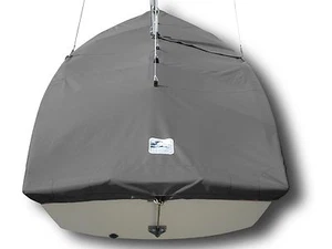 Mutineer Sailboat - Boat Mast Up Cover - Polyester Charcoal Gray Mooring Cover - Picture 1 of 1
