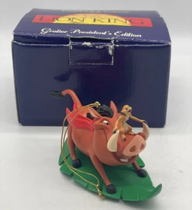 Grolier Presidente Ed. Decorazione natalizia ricordo del Re Leone Timon & Pumbaa - Foto 1 di 11