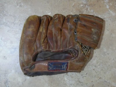Vintage Antique Spalding Leather Baseball Glove - Image 1 of 3