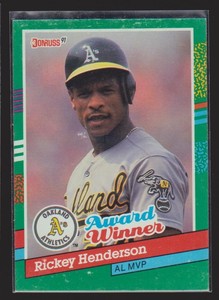 Rickey Henderson Cards Inserts Vintage Premium Collection LOOK