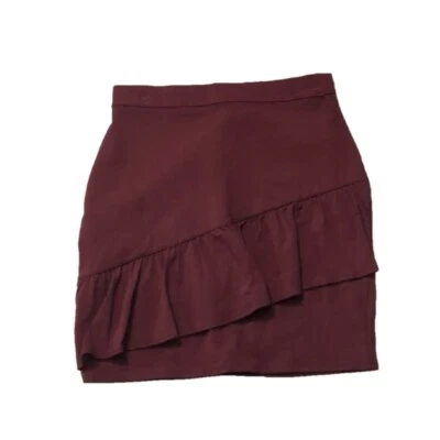 Hollister Purple Tiered Ruffle In Front Skirt Size Small - Image 1 of 4