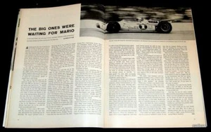 MARIO ANDRETTI 1966 VINCE INDIANAPOLIS 500 POLE POSITION FOTO CARATTERISTICA INDY - Foto 1 di 1
