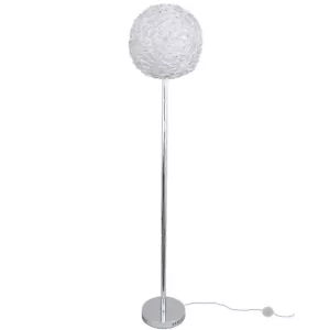 Moderne Halogen- LED Stehleuchte Alissa Alu-Drahtgeflecht Standlampe Dekolampe - Bild 1 von 44