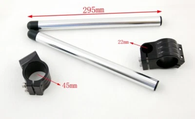 45MM Handle Bar Clip On Fits Honda CBR600RR 03-04 CBR900RR Suzuki GSXR600 Black Foto 1 de 3