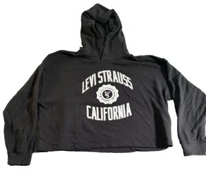 Black Levi Strauss Hoodie Sweatshirt Black Women's Size XL - Picture 1 of 11