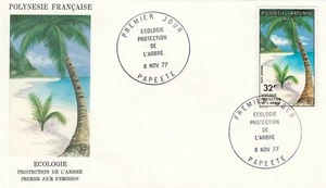 French Polynesia Scott C152 FDC - Ecology, Protection of Trees - Picture 1 of 1