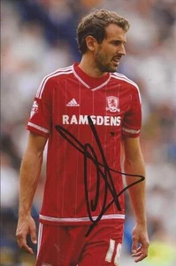 MIDDLESBROUGH: CRISTHIAN STUANI SIGNED 6x4 ACTION PHOTO+COA - Picture 1 of 1