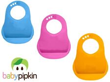 2pc Bibs Feeding Baby Toddler Crumb Catcher Waterproof Food Feeding Weaning