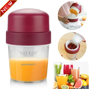 Küche Zitrone Orange Limette Saftpresse Manuelle Entsafter Handpresse Werkzeug mit Sieb - Bild 1 von 11