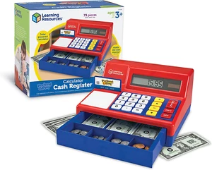 Calculadora de simulación y juego caja registradora - 73 piezas, edades 3+ desarrolla matemáticas tempranas - Imagen 1 de 12
