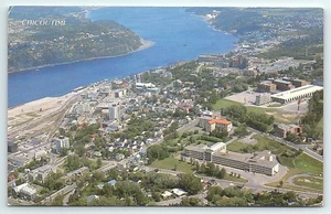 Chicoutimi Metropole Du Saguenay Quebec Kanada 1988 Chrom Luftbild Postkarte - Bild 1 von 2