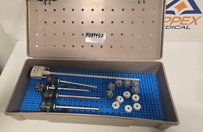 4x Karl Storz 30160-L1 Trocar ligero con bandeja de autoclave + 1x obturador-MAB-9957 Foto 1 de 4