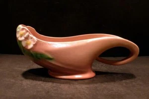 Roseville fioriera finta arancione rosa 954-7" - come nuova - Foto 1 di 6