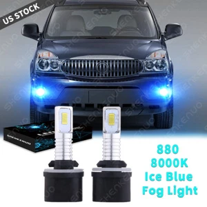 8000K For Buick Rendezvous 2002-2007 - 2x LED 880 Front Fog Light Bulbs Ice Blue - Picture 1 of 12