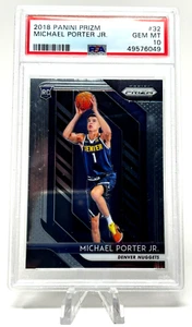 2018-19 Panini Prizm RC #32 MICHAEL PORTER JR PSA 10 Gem Nuggets - Picture 1 of 2