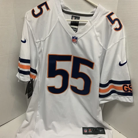 NFL Nike Chicago Bears Lance Briggs Adult XXL #55 white On-Field football jersey Cover