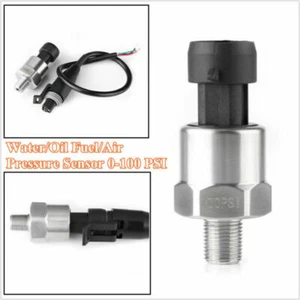 1 Set Auto Car 5V Electric Gauge Meter Sender Oil Fuel Pressure Sensor 100 PSI - Picture 1 of 9