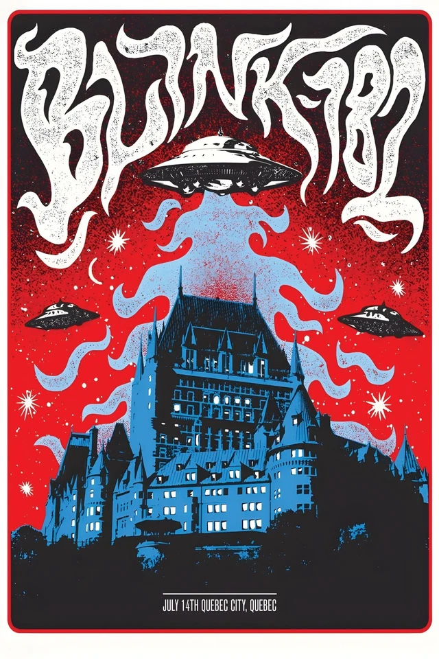 Blink-182 Poster Band Concert Poster reprint 11x17 PLUS EXTRA FREE POSTER - Image 1 of 1