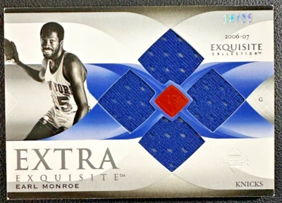 EARL MONROE 2006-07 UD Exquisite Collection Extra Quad Game-Used Jerseys 18/25 - Image 1 of 2