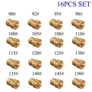 16Pcs Carburetor Main Jet Kit For PWK Keihin OKO CVK 90,92,95,100,105,108-150 - Picture 1 of 4