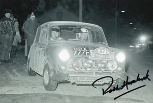 Rally Driver Paddy Hopkirk Hand Signed Photo Autograph Mini 12x8" BC - Picture 1 of 1