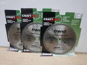 TREND CSB/CC25542 255MM 42T TCT EVOLUTION MAKITA MLS100 MITRE SAW BLADES x 3 - Picture 1 of 1