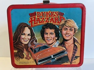 Vintage 1983 Dukes Of Hazard Metall Brotdose & Kunststoff Thermoskanne - Bild 1 von 12