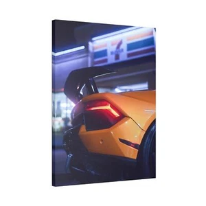 Lamborghini Huracan High Resolution Museum Quality Vertical Car Canvas Print #01 - Picture 1 of 10