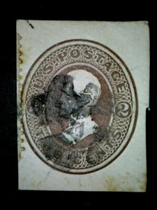 US U78 2 Cent Jackson braun/weiß geschnitten quadratisch FC gebraucht ScCV 16 $ - Bild 1 von 2