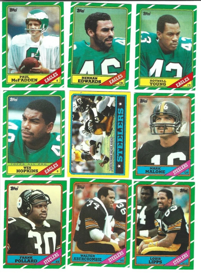 1986 Topps Football - complete your set 201-396 - Image 1 of 1