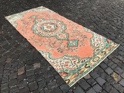 Turkish Antique rug Bohemian Area rug Oushak rug Vintage Rug Handmade Wool rug - Image 1 of 4