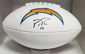 PHILIP RIVERS signed LA CHARGERS Logo Football auto Colts NC State Los Angeles - Picture 1 of 2