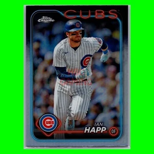 2024 Topps Chrome | Ian Happ #184 Refractor Chicago Cubs Baseball Card - Picture 1 of 2