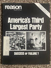 REASON Magazine août 1977 troisième plus grand parti américain succès ou échec