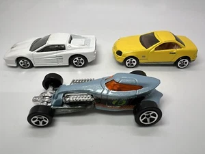 Lot Of 3 1997 Hot Wheels Rare Incl Ferrari  F512M, Mercedes SLK, Sweet 16 II. - Picture 1 of 17